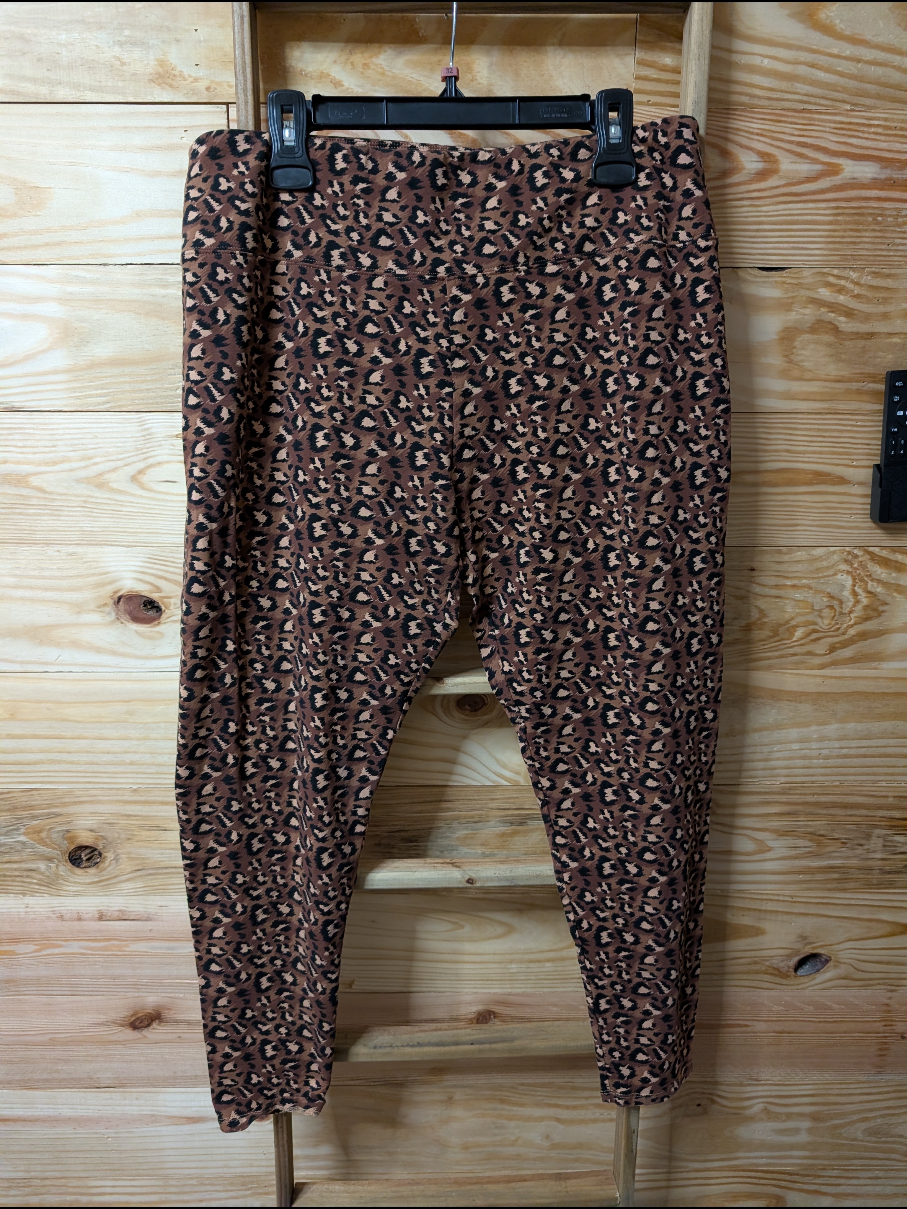 Soft Surroundings Brown Leopard-Print Leggings